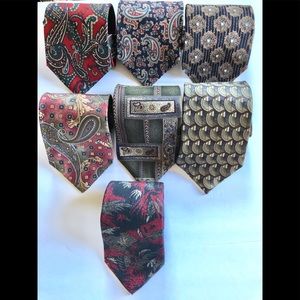 Men’s Silk ties. Lot of seven